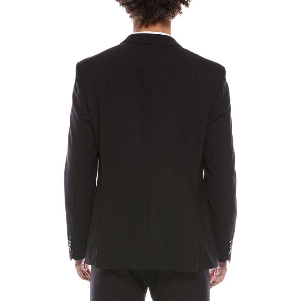 Hugo Boss Mens  Huge Wool-Blend Blazer, Black - Picture 2 of 3